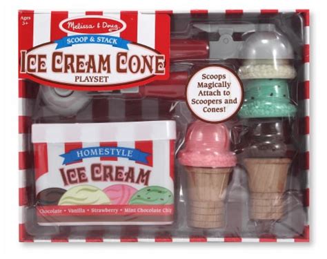 Melissa And Doug® Scoop And Stack Ice Cream Cone Playset 8 Pc Jay C Food