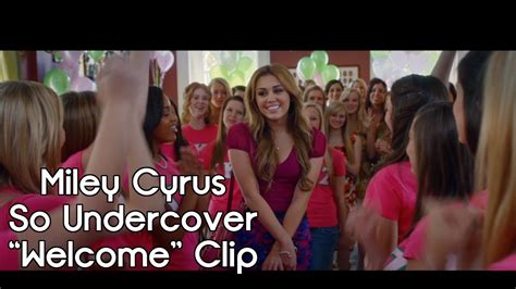 Miley Cyrus So Undercover Movie Clip Welcome Hd Youtube