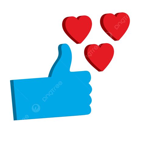 Facebook Like Button Clipart Hd Png Facebook Like And Love Button Free