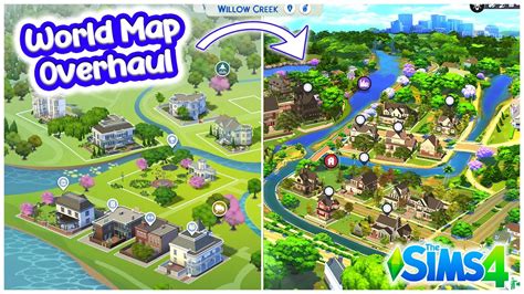 World Map Mod You Need In Your Game 🗺 The Sims 4 Youtube