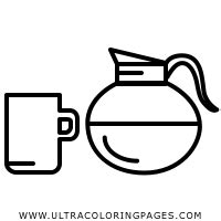 Coffee Pot Coloring Page Ultra Coloring Pages