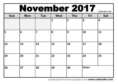 November 2017 Calendar Free November 2017 Calendar November 2017