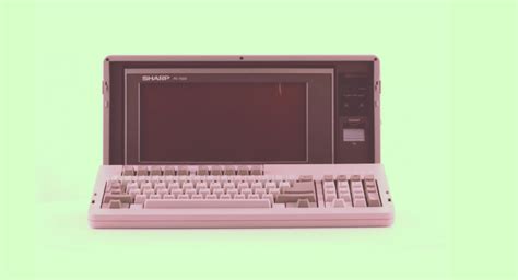 Sharp Pc 7000 A Luggable Portable Computer Released By Sharp