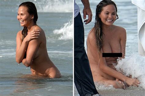 Chrissy Teigen Naked Shoot John Legend S Wife Goes Full Frontal In The Sea Daily Star
