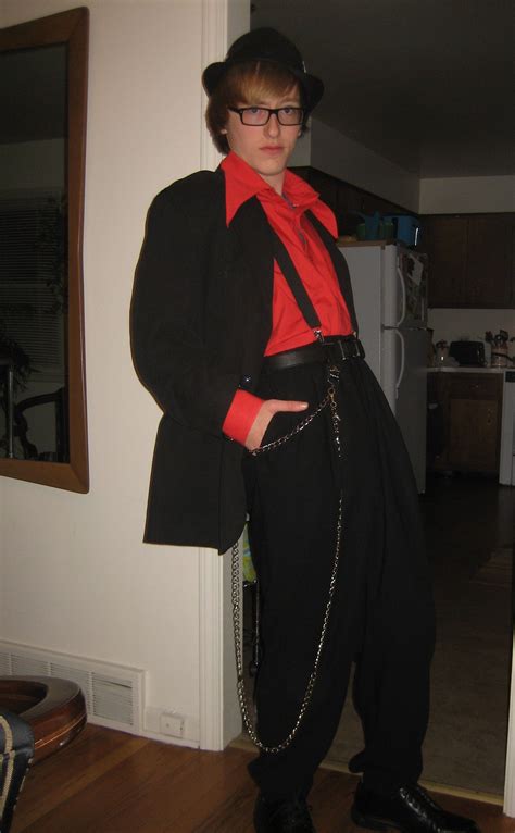 Zoot Suit Thrift Store Finds Red Leather Jacket Thrifting