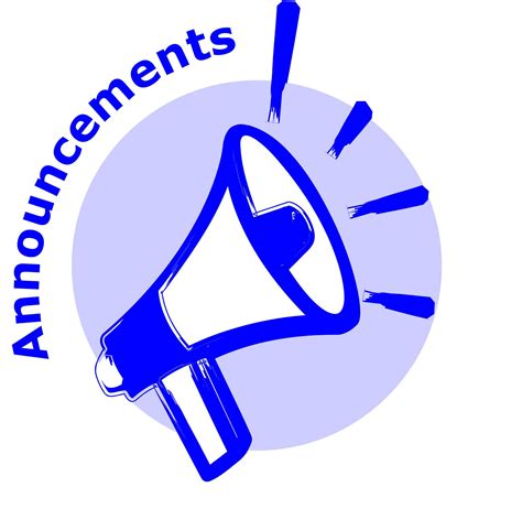 Announcement Clip Art