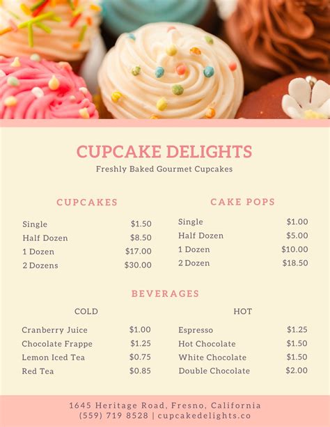 Free And Customizable Delectable Bakery Menu Templates Canva