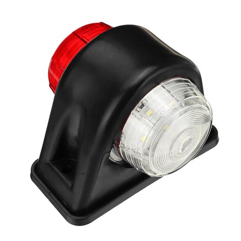 12v 24v 8 Led Side Marker Lights Indicator Rubbers Lamp Redwhite For