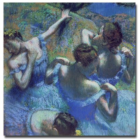 Trademark Art Blue Dancers 1899 By Edgar Degas Painting Print On