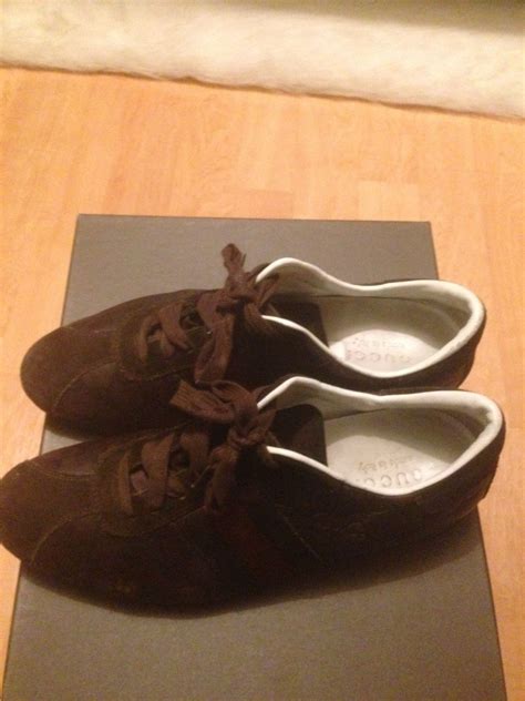 Gucci Gucci Brown Leather Sneakers Size 85 140 Grailed Brown