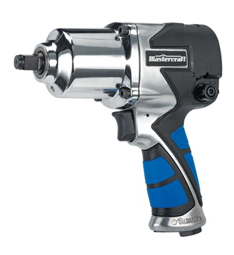 Mastercraft 12 In Pneumatic Air Impact Wrench With Rubber Grip