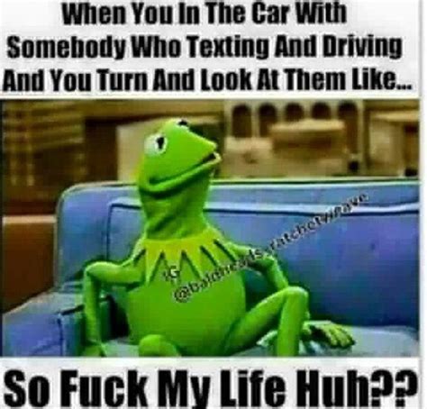 kermit meme texting while driving lol funnies hot sex picture