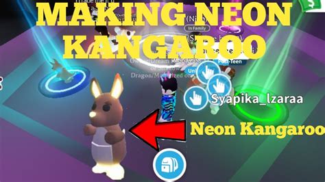 Making Neon Kangaroo In Adopt Me Roblox Youtube