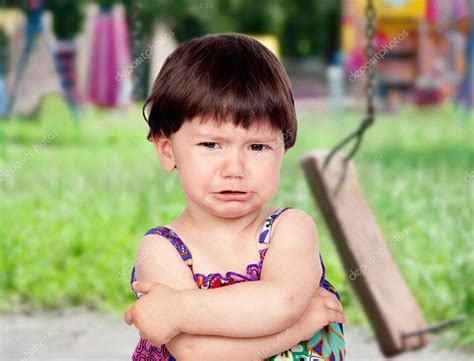 Sad Baby Girl Crying — Stock Photo © Gelpi 19229299