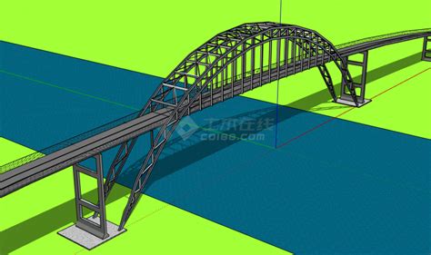 大规模现代风格桥梁su模型景观建筑土木在线