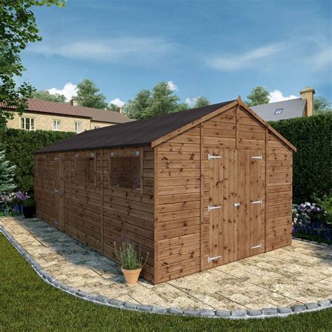 Mercia Shiplap Premium Workshop Shed 20ft X 10ft Elbec Garden Buildings