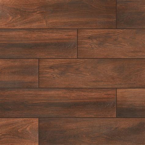 Daltile Evermore Autumn Wood 6 In X 24 In Porcelain Floor And Wall Tile 1455 Sq Ft Cas
