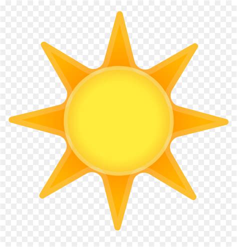 Sun Icon Sun Emoji No Background Hd Png Download Vhv