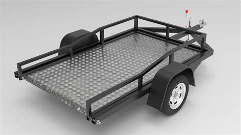 Ramp Less Drop Bed Easy Load Motorcycle Trailer Plans Pdf Etsy