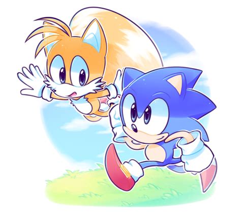 Sonic And Tails By Azulila On Deviantart Sonic Classic Sonic Sonic
