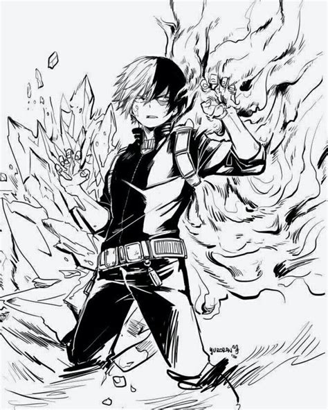 Anime Boku No Hero Personagem Todoroki Shouto Boku No Hero Academia