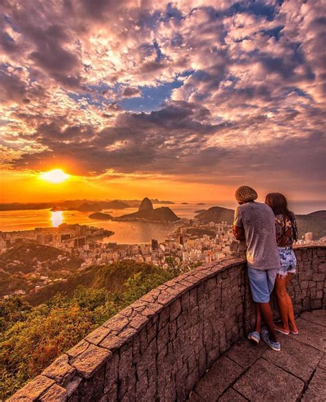 Sunset In Rio De Janeiro Brazil ️ ️ ️ Credits Cbezerraphotos