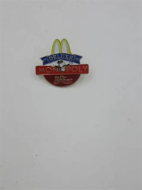 vintage mcdonalds employee monopoly deluxe dr pepper promo pin rare 8 99 picclick