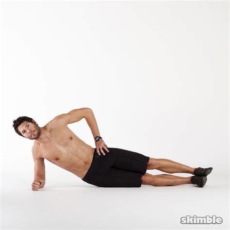 Right Side Plank Dips Exercise How To Skimble Workout Trainer