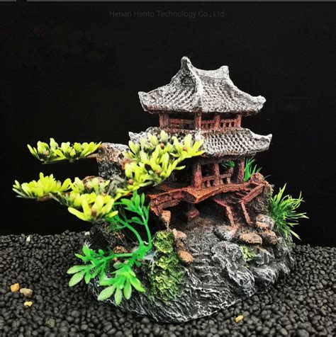 Realistic Craft Faux Classic Resin Castle Aquarium Ornament China