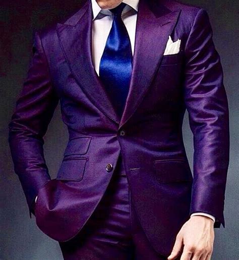 Mens Purple Suit With Blue Tie Loving This Visit Our Long Island
