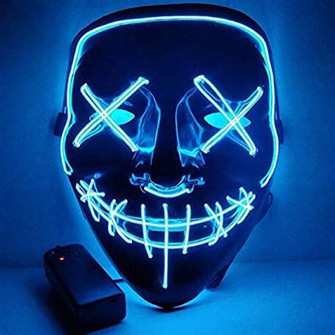 Wholesale Led Mask For Halloween El Light Ktv Dance Party Scary Mask