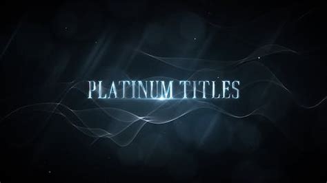 Platinum Luxury Titles Titles Ft Awards And Elegant Envato Elements