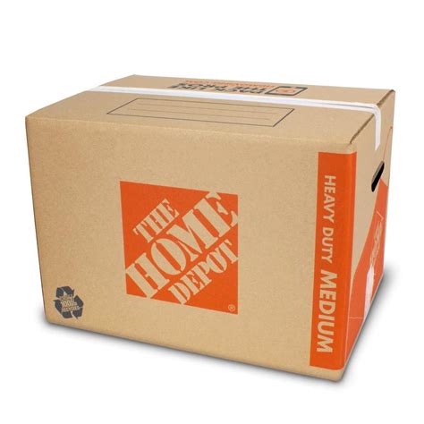 The Home Depot Heavy Duty Medium Moving Box With Handles 22 In L X 16