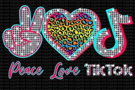 Peace Love Tiktok Png Download Free At Gpngnet