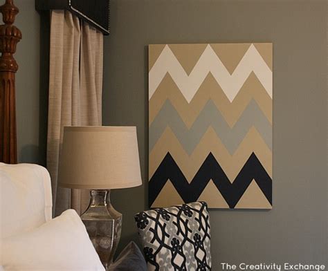 I chose to use acrylic paint for this project, but you can use whichever paints you prefer. DIY Multi-Colored Chevron Canvas Art with Printable Stencil...