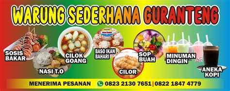 Download Contoh Spanduk Warung Nasi Sederhana Format CDR KARYAKU