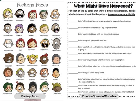 12 Educational Worksheets About Feelings And Emotions Teaching Expertise