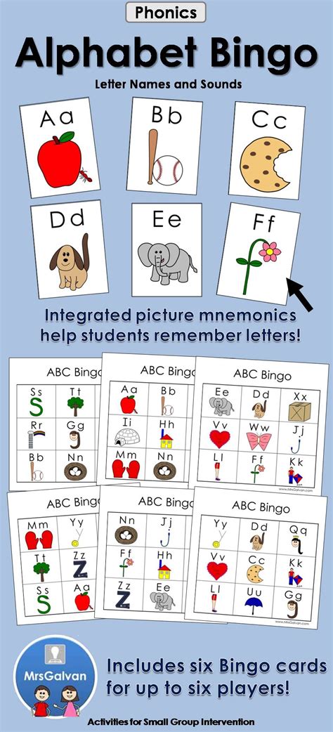 The Alphabet Bingo Is A Great Way For Children To Learn Letter Names
