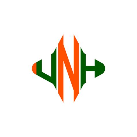UNH letter logo creative design with vector graphic 8464381 Vector Art