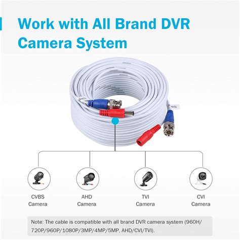 Annke Security Camera Cable 4 30m 100ft All In One Bnc Video Power