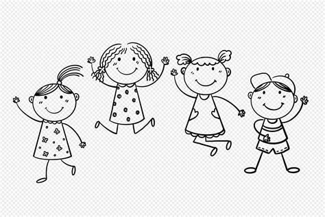 Kids Stick Figure Png Image And Psd File Free Download Lovepik 401693463