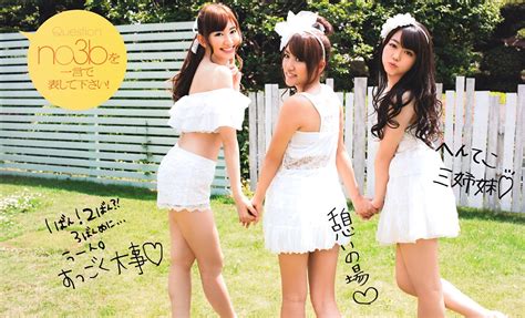 Minami Takahashi Japanese Sexy Idol Sexy White Dress Group Photo Shoot
