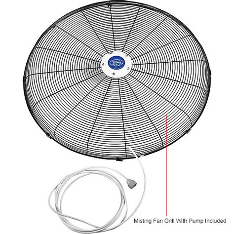 Global Industrial 30 Pedestal Misting Fan Outdoor Rated