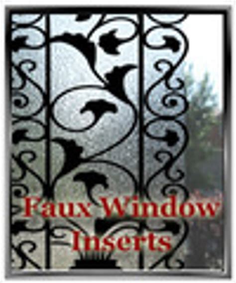 Faux Wrought Iron Door Or Window Inserts