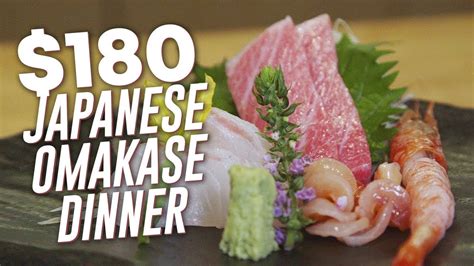 180 7 course japanese omakase dinner sushi jin youtube