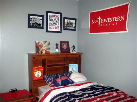 Beds mattresses mattress toppers under bed storage bedside tables wardrobes chests of drawers mirrors bedding duvet cover sets blankets & throws curtains & blinds. COBO: Boy's Baseball Room: Navy/Red/Gray