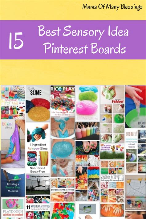 Top 15 Kids Sensory Ideas Pinterest Boards