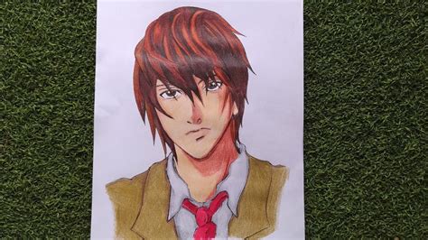 Cómo Dibujar A Light Yagami De Death Notefacil How To Draw Light