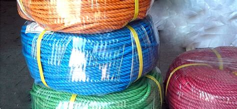 Pp Pe And Hdpe Ropes Technics Machine Made Diameter Size 1 10mm