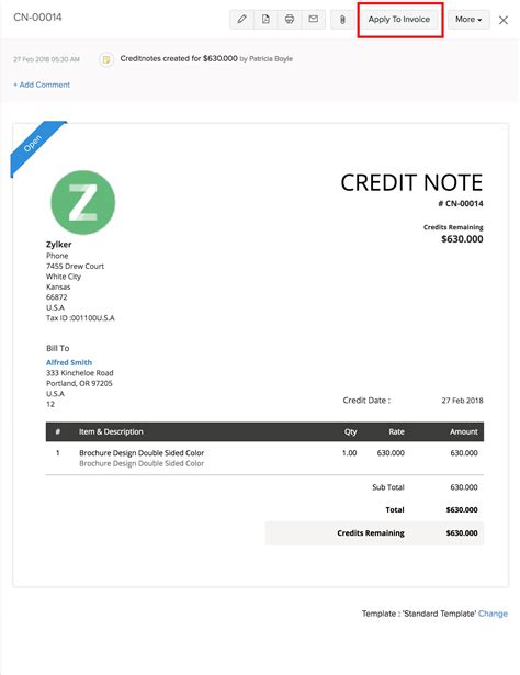A credit note is also issued when the available discount has not been applied at the time of preparation of the invoice. Close credit note :: Apply Credit Note to Invoice | Help ...